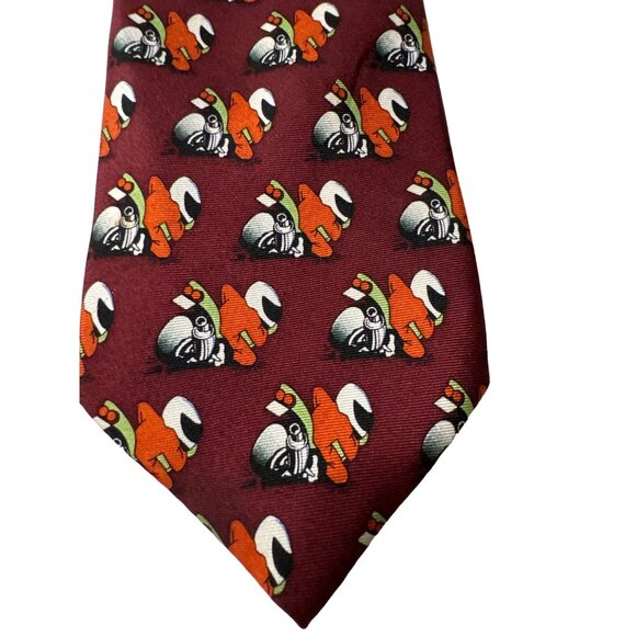 Hedgehog Other - SEGA Sonic the Hedgehog Neck Tie Burgundy Orange Necktie 59x3.5" Novelty